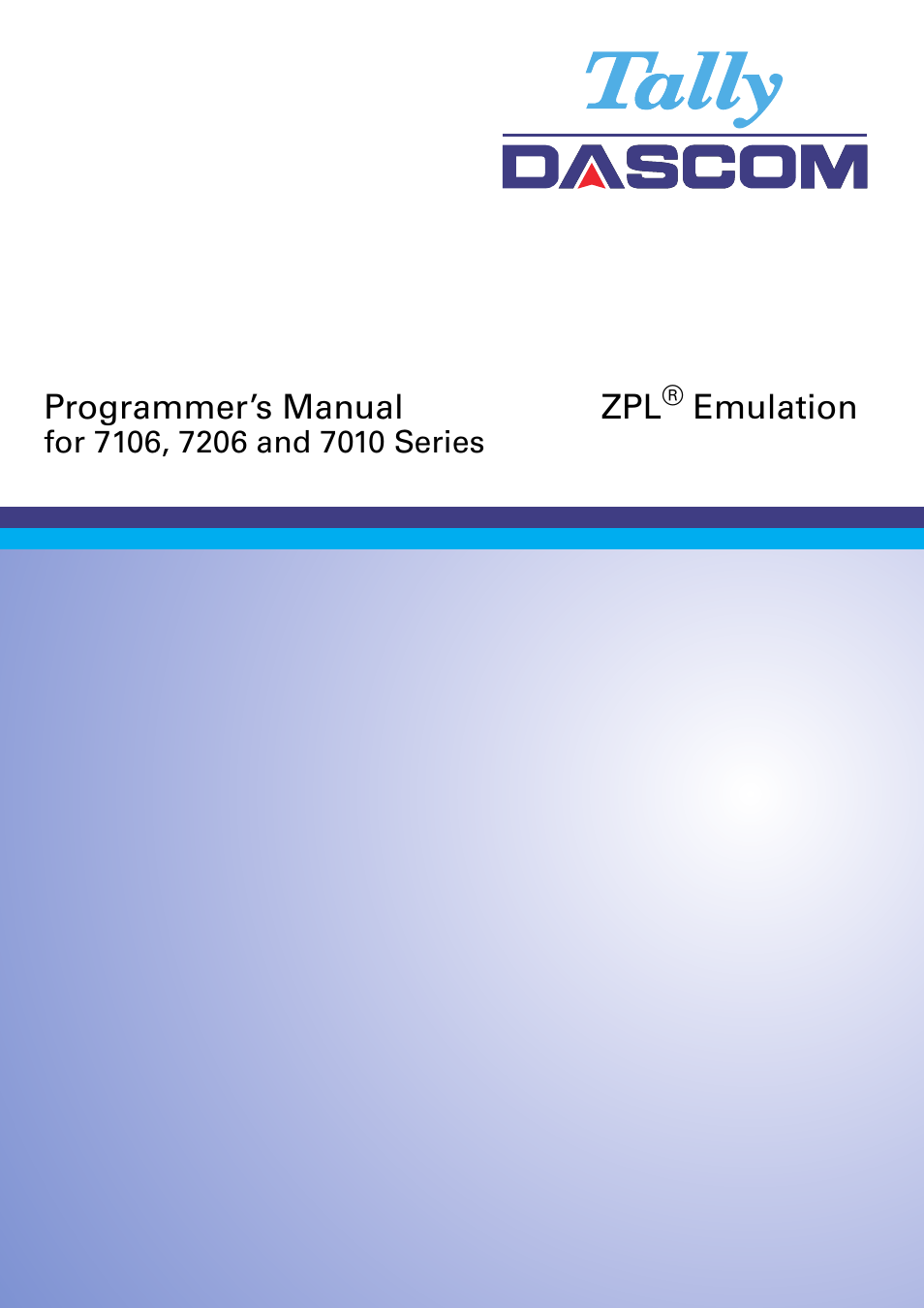 Dascom 7010 Programmers Manual ZPL User Manual | 76 pages