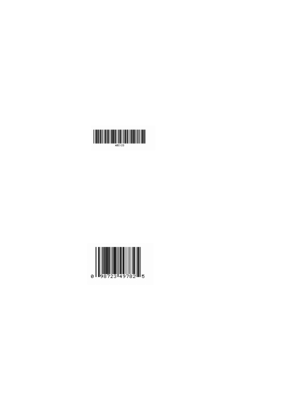 2 description of bar codes | Dascom 7010 Programmers Manual DMX User Manual | Page 100 / 156