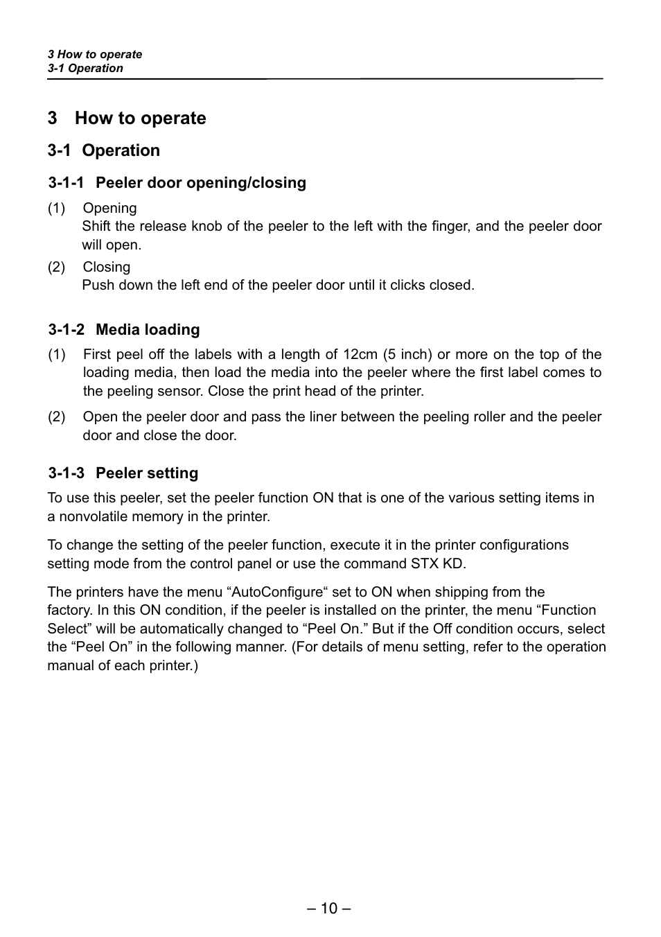 3 how to operate | Dascom 7206 Peeler Installation and User Guide User Manual | Page 10 / 14