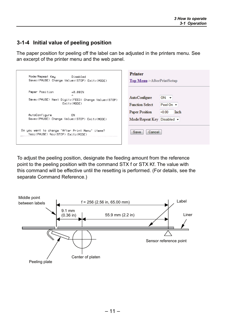 1-4 initial value of peeling position | Dascom 7206 Peeler Installation and User Guide User Manual | Page 11 / 14
