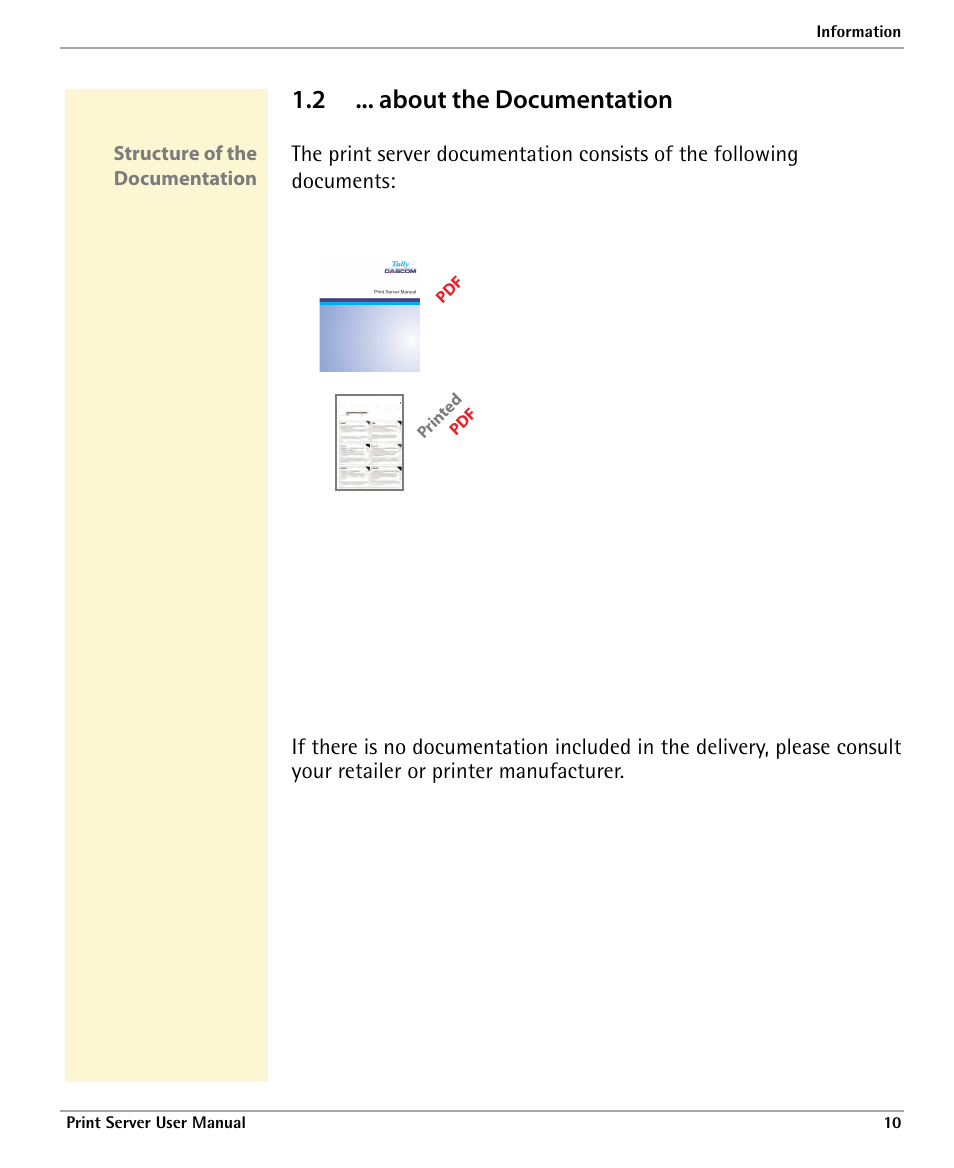 2 ... about the documentation, About the documentation | Dascom 7010 PrintServer Manual User Manual | Page 10 / 238