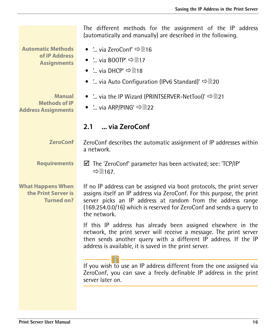 1 ... via zeroconf | Dascom 7010 PrintServer Manual User Manual | Page 16 / 238