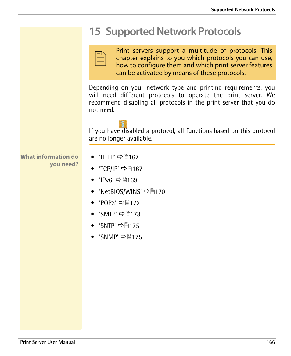 15 supported network protocols | Dascom 7010 PrintServer Manual User Manual | Page 166 / 238