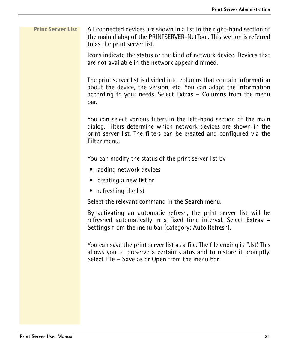 Dascom 7010 PrintServer Manual User Manual | Page 31 / 238