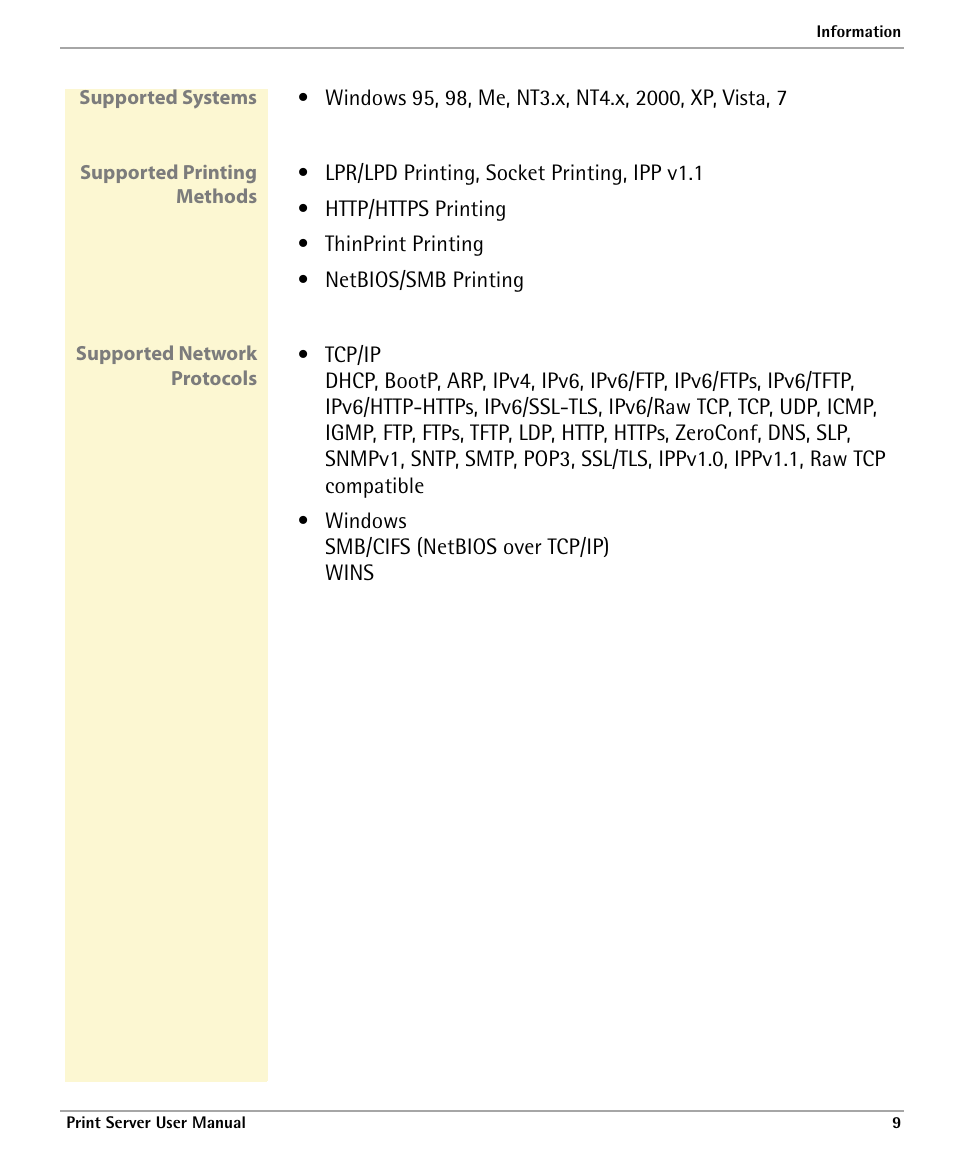 Dascom 7010 PrintServer Manual User Manual | Page 9 / 238