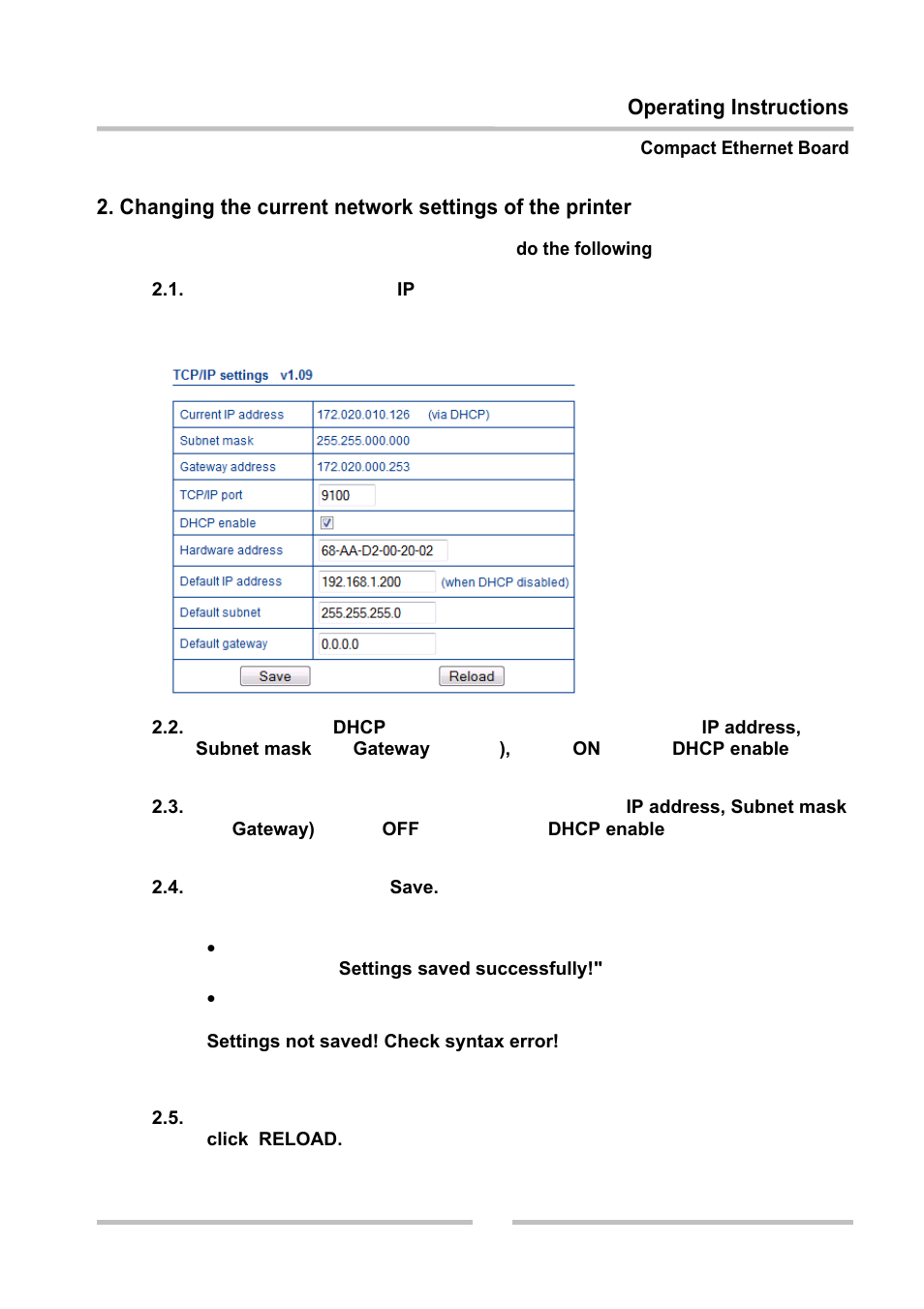 Dascom 7010 Compact Ethernet Board User Manual | Page 8 / 9