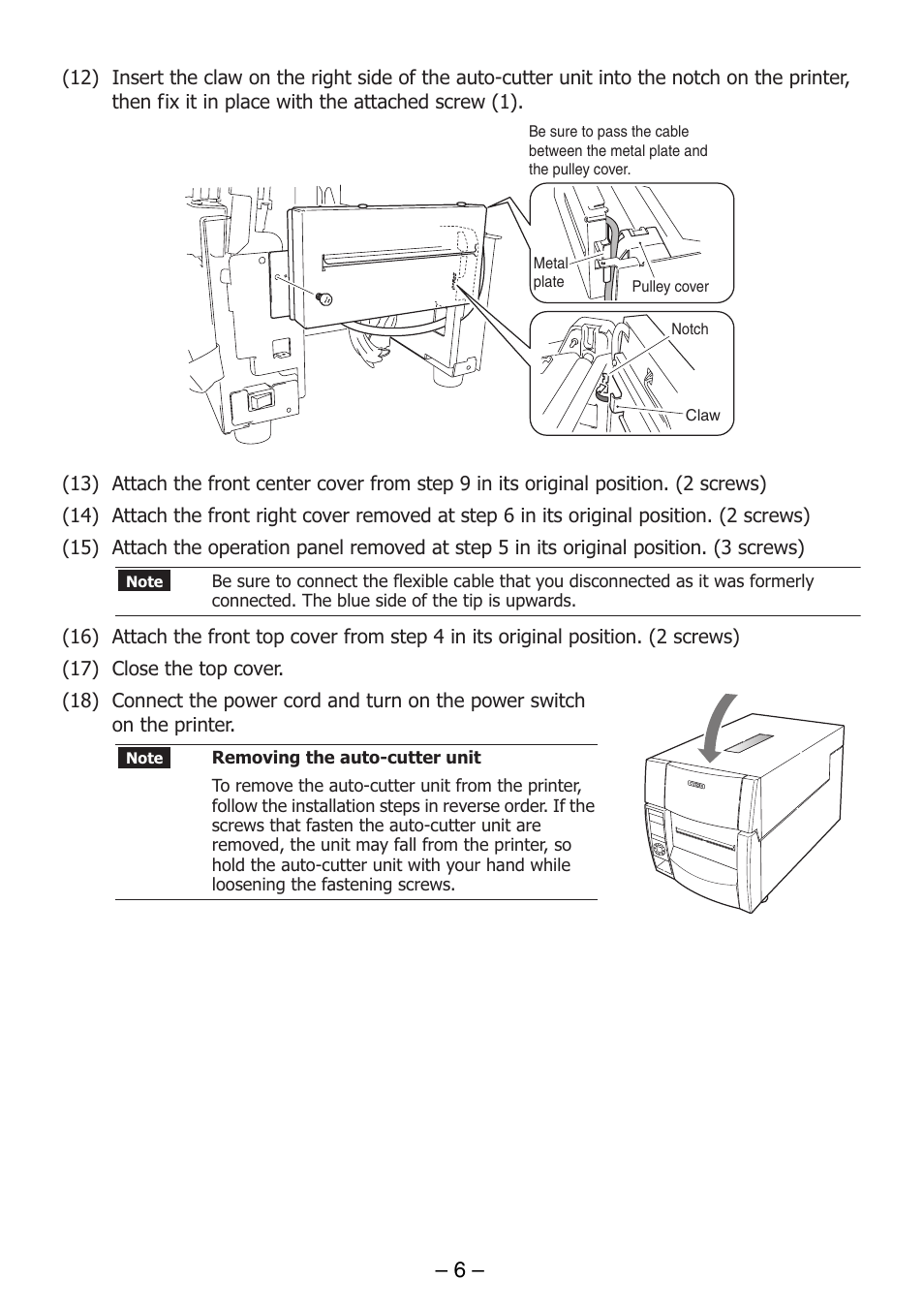Dascom 7010 Cutter Installation Guide User Manual | Page 6 / 8