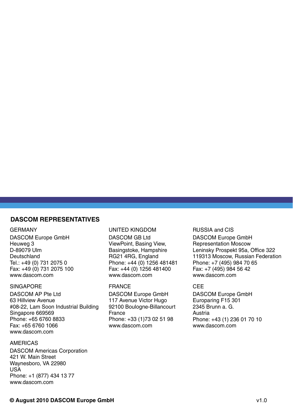 Dascom 7010 Cutter Installation Guide User Manual | Page 8 / 8