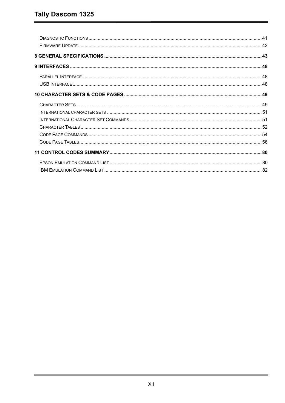 Tally dascom 1325 | Dascom 1325 User Guide User Manual | Page 14 / 100