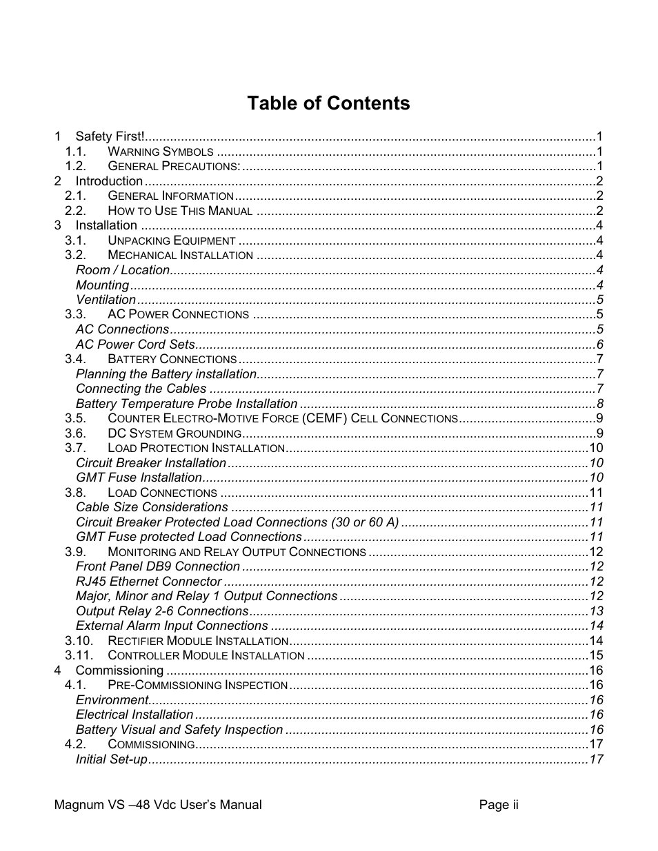 APC VS 50 User Manual | Page 2 / 65