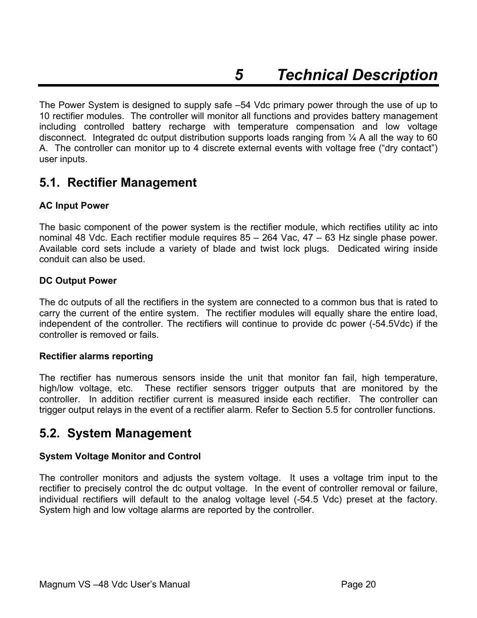 5 technical description | APC VS 50 User Manual | Page 25 / 65
