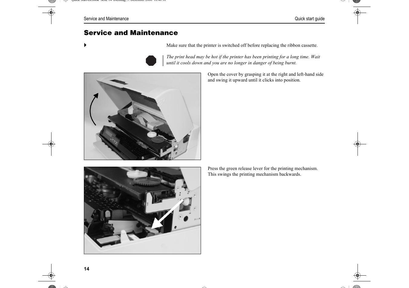 Service and maintenance | Dascom T5040 Quick Start Guide User Manual | Page 18 / 28