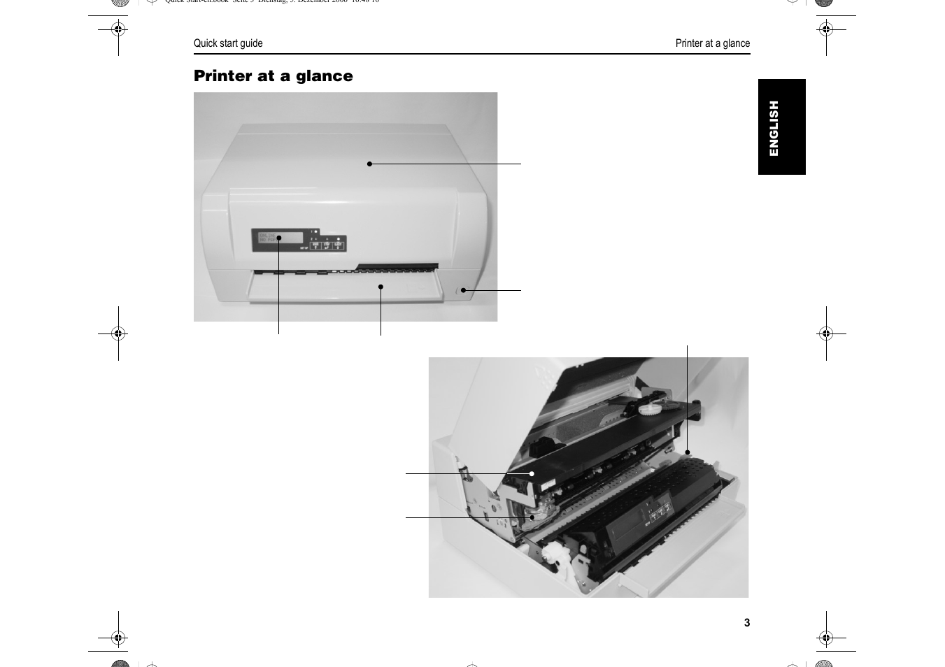 Printer at a glance | Dascom T5040 Quick Start Guide User Manual | Page 7 / 28