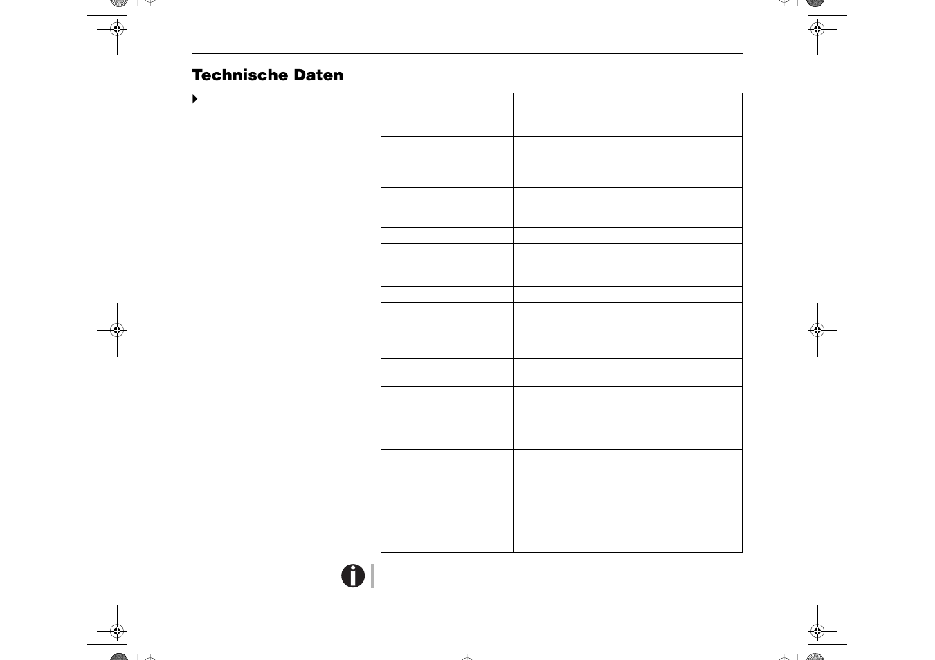 Technische daten | Dascom T5040 Quick Start Guide User Manual | Page 48 / 124