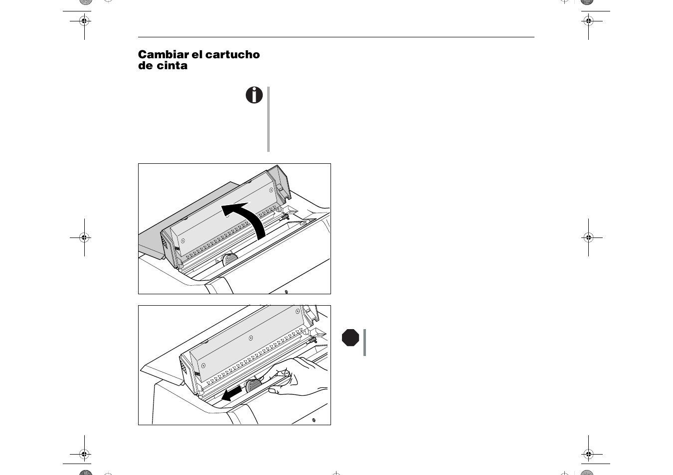 Cambiar el cartucho de cinta | Dascom LA650+ Quick Start Guide User Manual | Page 152 / 176