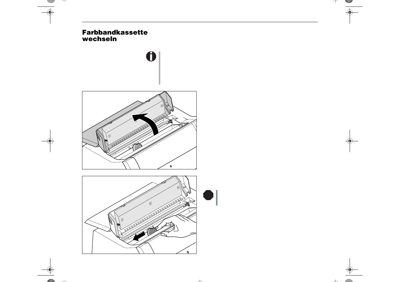 Farbbandkassette wechseln | Dascom LA650+ Quick Start Guide User Manual | Page 48 / 176