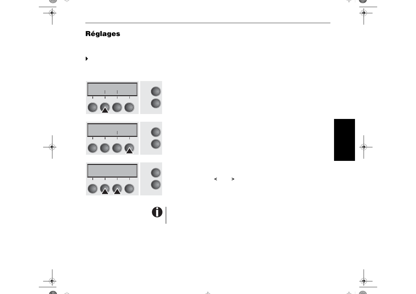 Réglages | Dascom LA650+ Quick Start Guide User Manual | Page 99 / 176