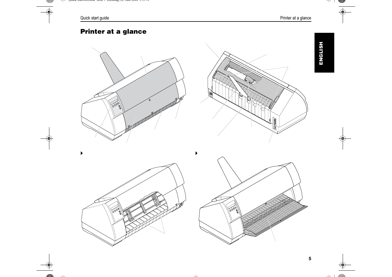 Printer at a glance | Dascom LA550W Quick Start Guide User Manual | Page 7 / 156
