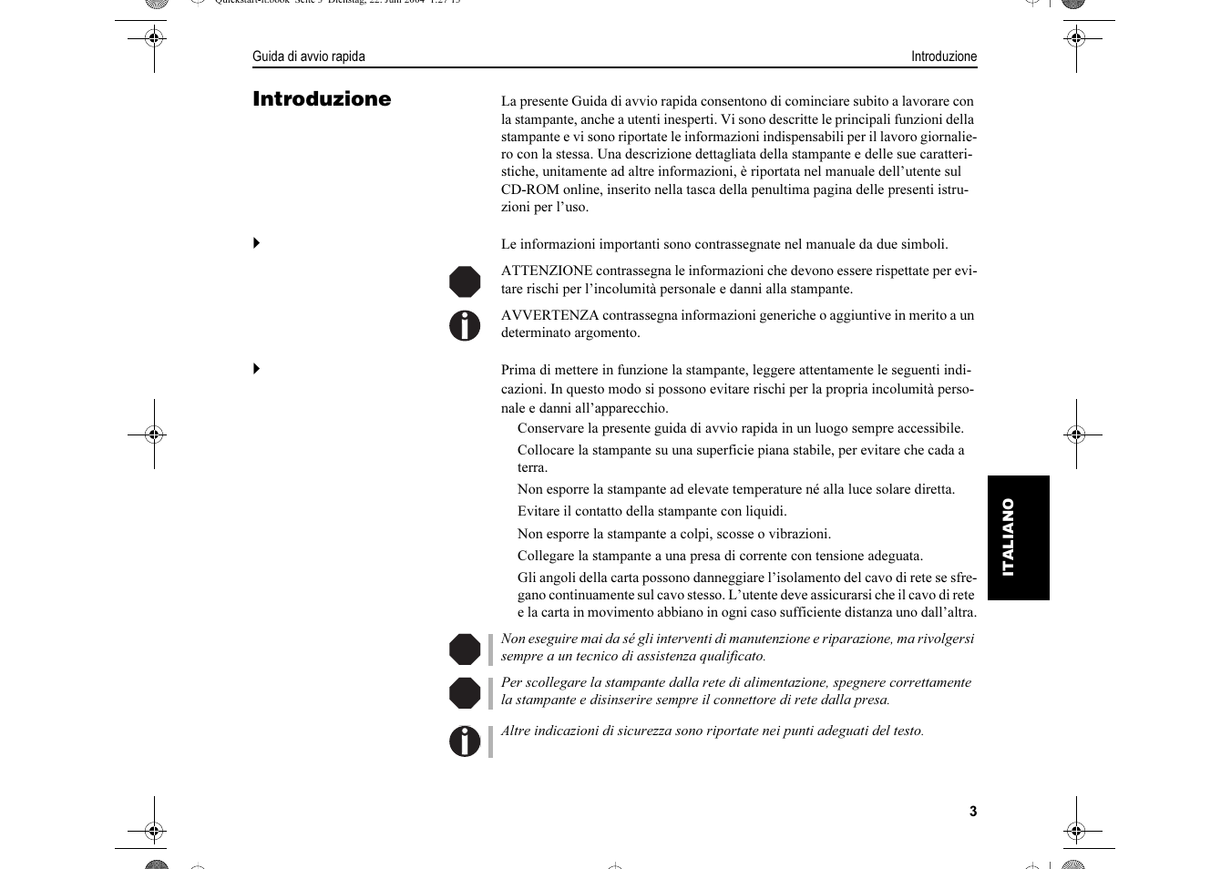 Introduzione | Dascom LA550W Quick Start Guide User Manual | Page 97 / 156