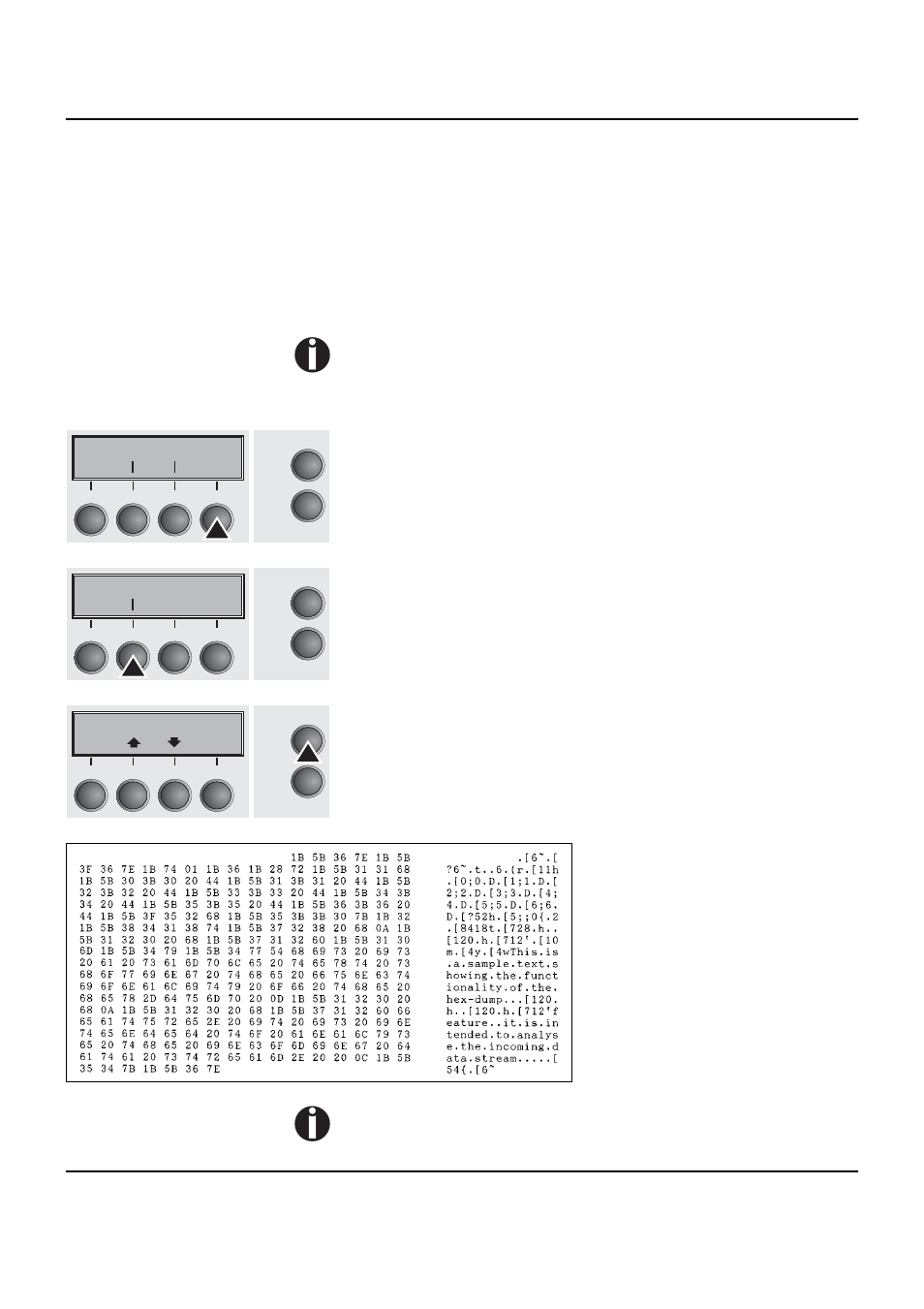 Interface test (h-dump), Printout in hex-dump | Dascom LA550W User Guide User Manual | Page 101 / 146