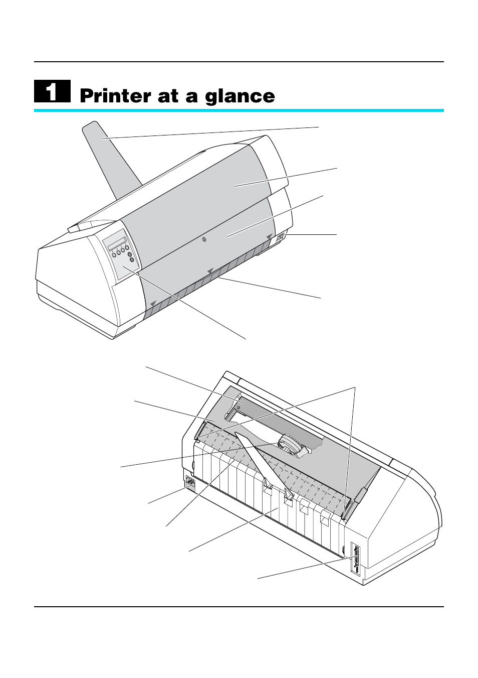 Printer at a glance, Lists all the pa | Dascom LA550W User Guide User Manual | Page 11 / 146