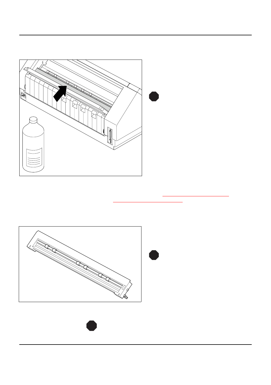 Cleaning the platen, Ribbon, Cleaning the upper friction | Carriage shafts | Dascom LA550W User Guide User Manual | Page 116 / 146