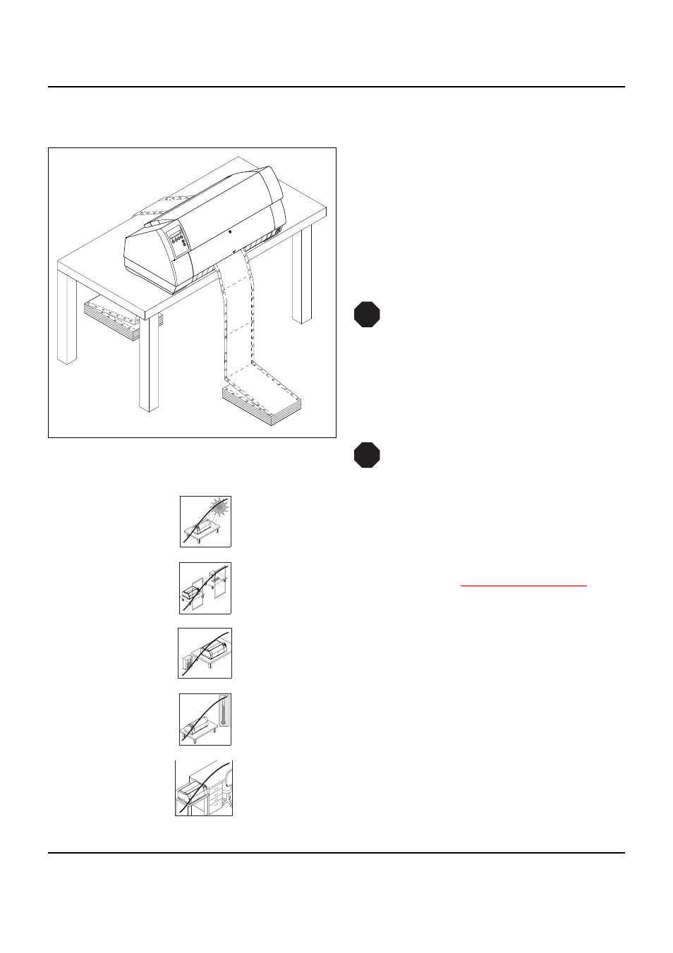 Placing your printer, Surface, See placing | User guide installation | Dascom LA550W User Guide User Manual | Page 15 / 146