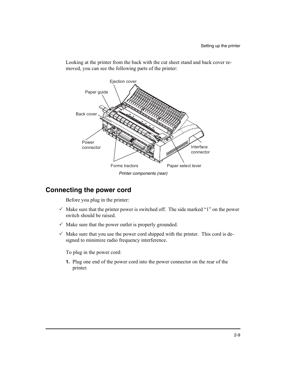 Connecting the power cord | Dascom LA48N/LA48W User Guide User Manual | Page 19 / 206