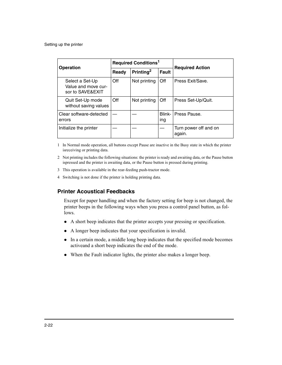 Printer acoustical feedbacks | Dascom LA48N/LA48W User Guide User Manual | Page 32 / 206