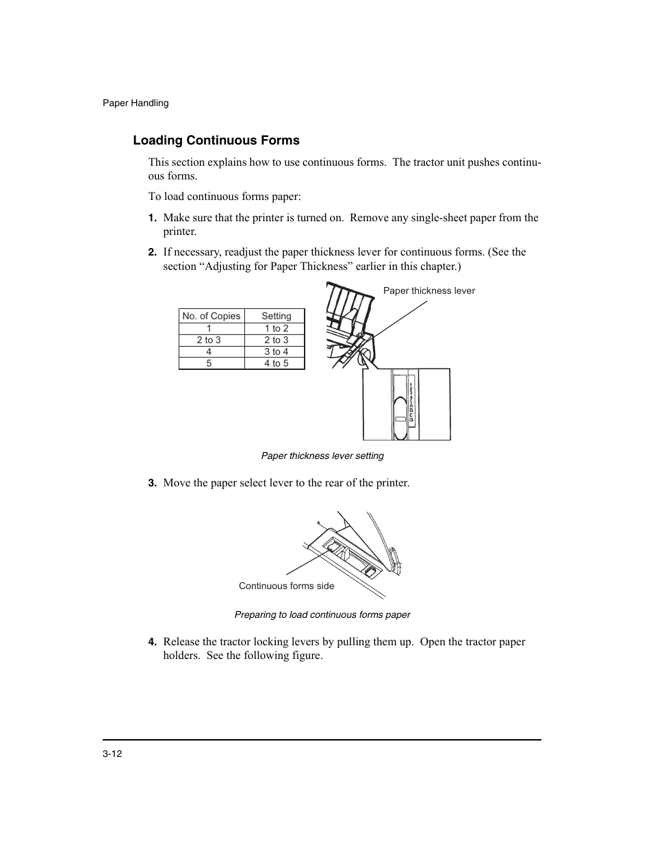 Loading continuous forms | Dascom LA48N/LA48W User Guide User Manual | Page 44 / 206