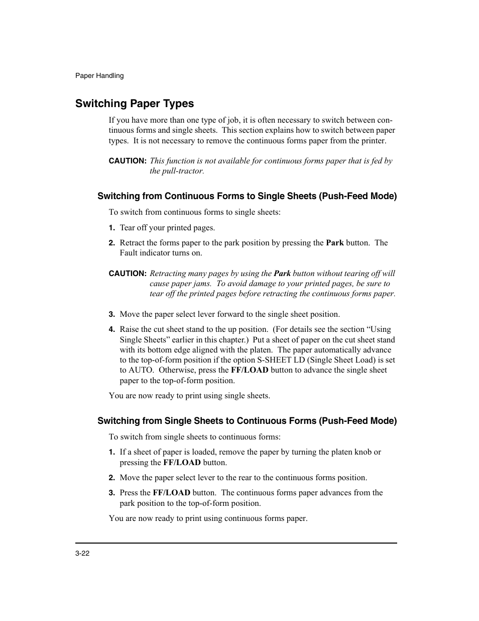Switching paper types | Dascom LA48N/LA48W User Guide User Manual | Page 54 / 206