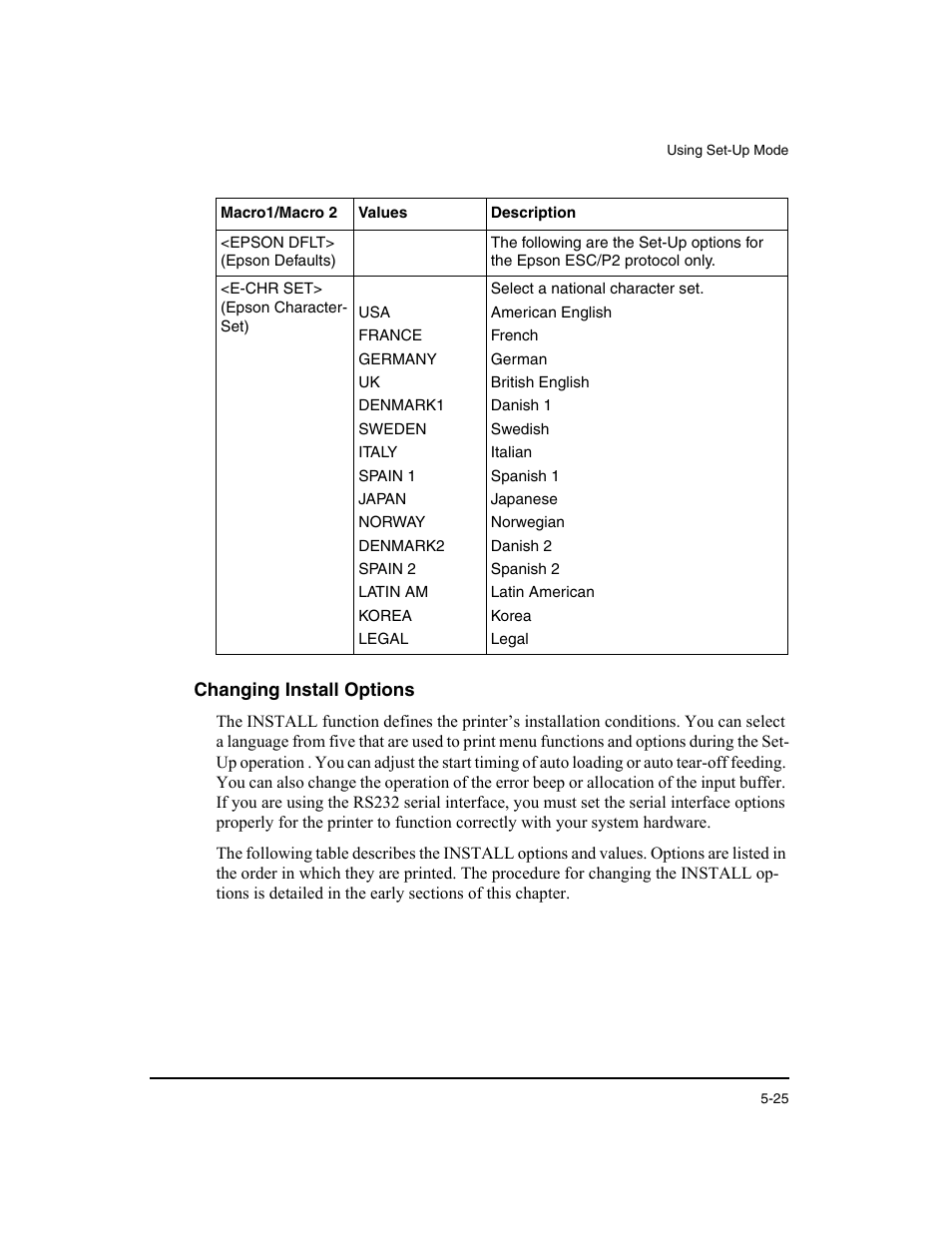 Changing install options, N “changing install options | Dascom LA48N/LA48W User Guide User Manual | Page 91 / 206