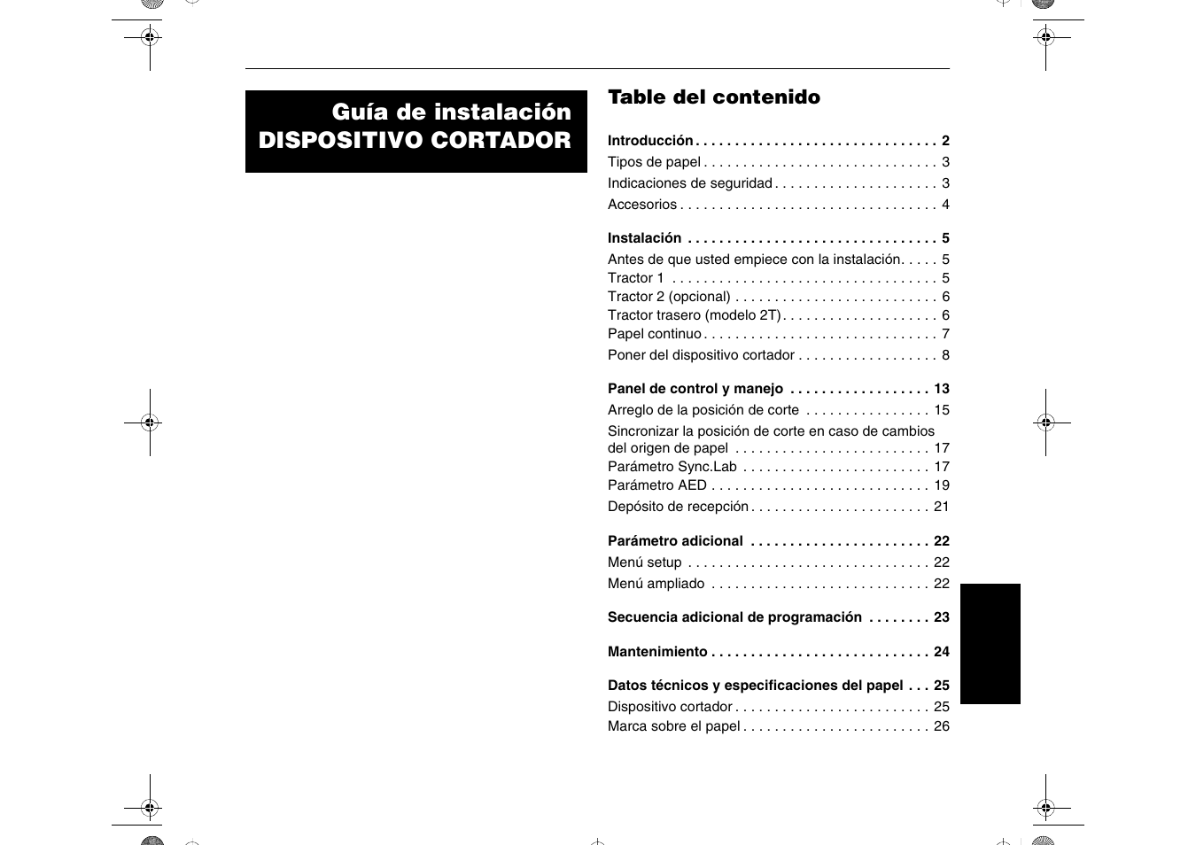 Dascom T2265+ Quick Installation Guide Cutting Device User Manual | Page 107 / 134