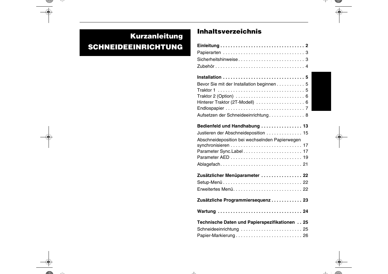 Dascom T2265+ Quick Installation Guide Cutting Device User Manual | Page 29 / 134