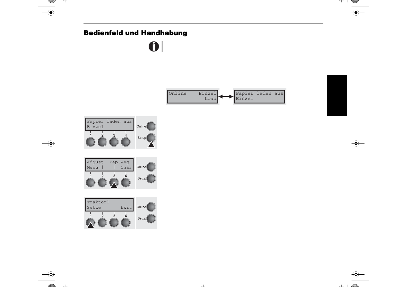 Bedienfeld und handhabung | Dascom T2265+ Quick Installation Guide Cutting Device User Manual | Page 41 / 134