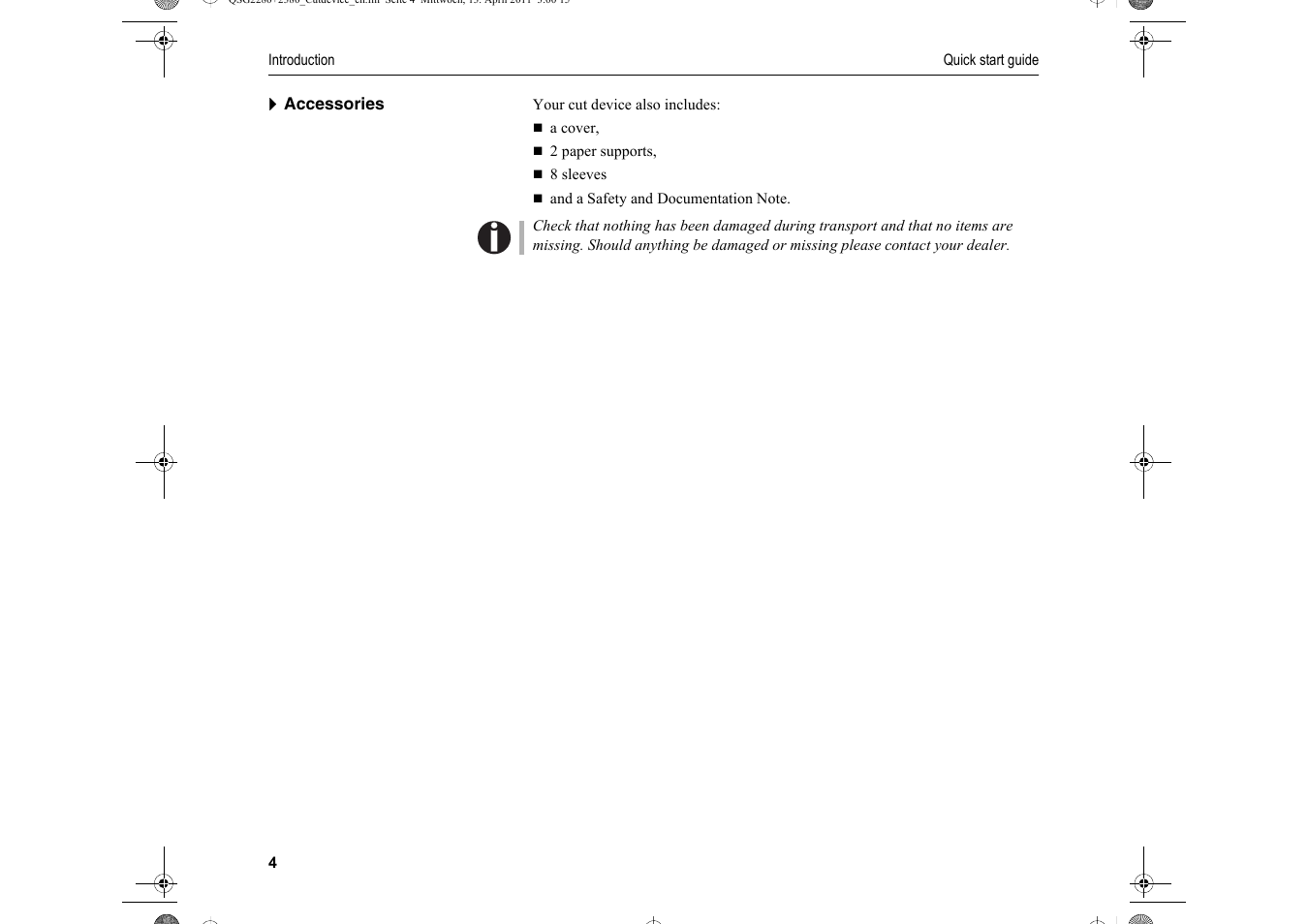 Dascom T2265+ Quick Installation Guide Cutting Device User Manual | Page 6 / 134