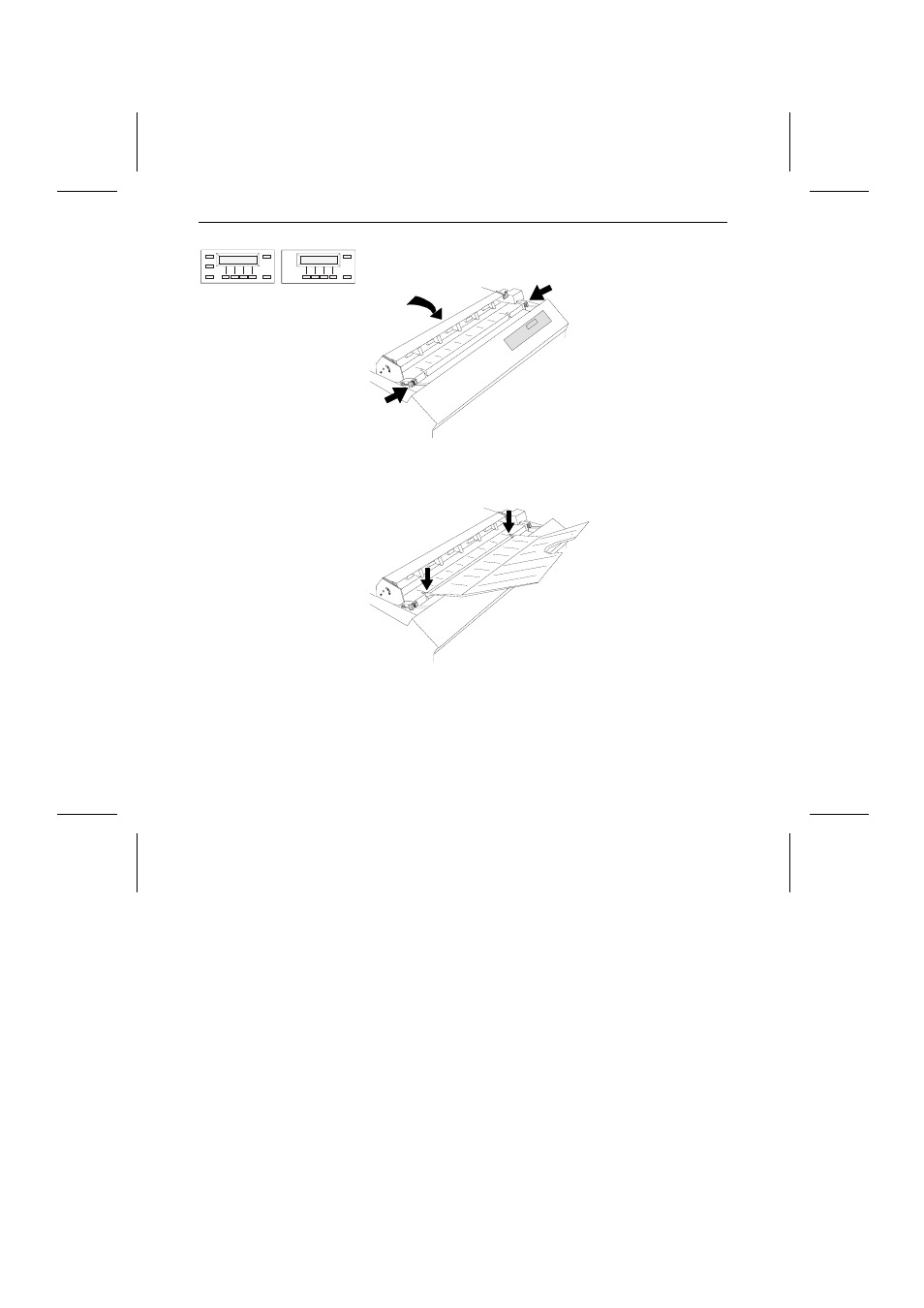 Installing the face down option | Dascom T2265+ Installation Sheet Face Down User Manual | Page 10 / 54