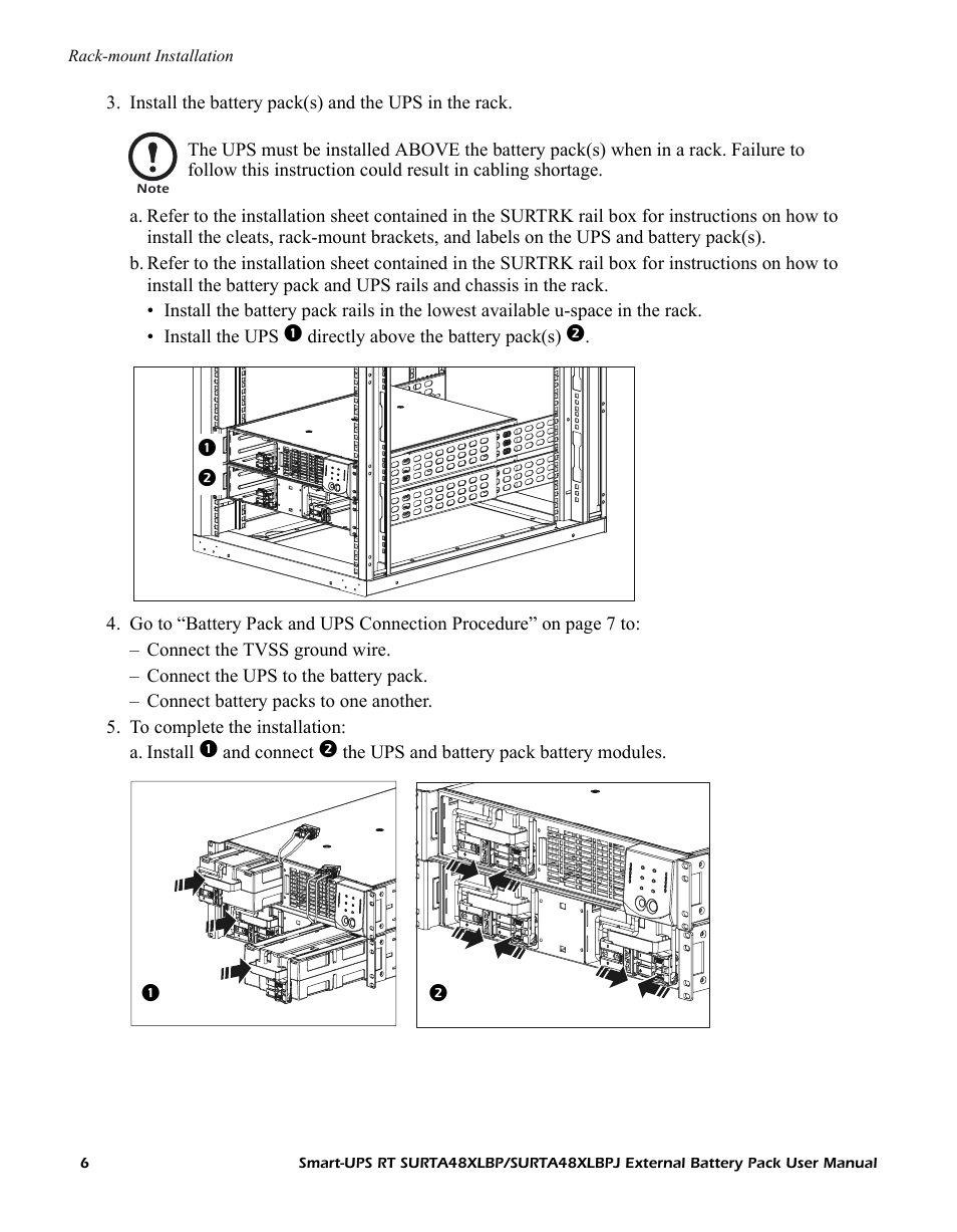 APC SMART-UPS RT SURTA48XLBPJ User Manual | Page 6 / 12