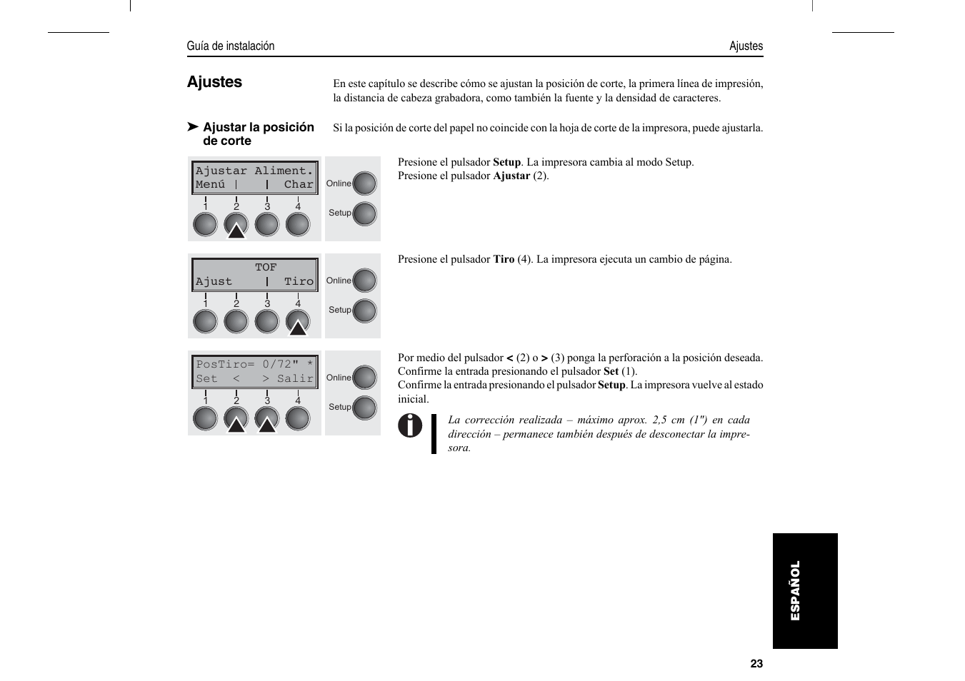 Ajustes | Dascom T2280+2T Quick Start Guide User Manual | Page 137 / 144