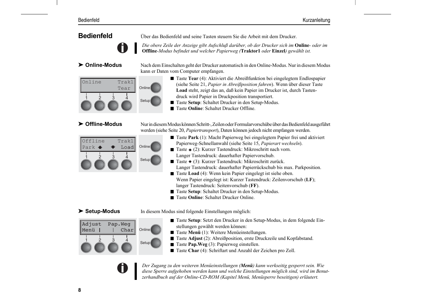 Bedienfeld | Dascom T2280+2T Quick Start Guide User Manual | Page 38 / 144