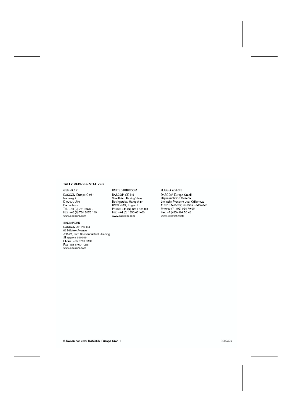 Dascom T2150 RS232C/TTY Interface Module Operators Manual User Manual | Page 44 / 44
