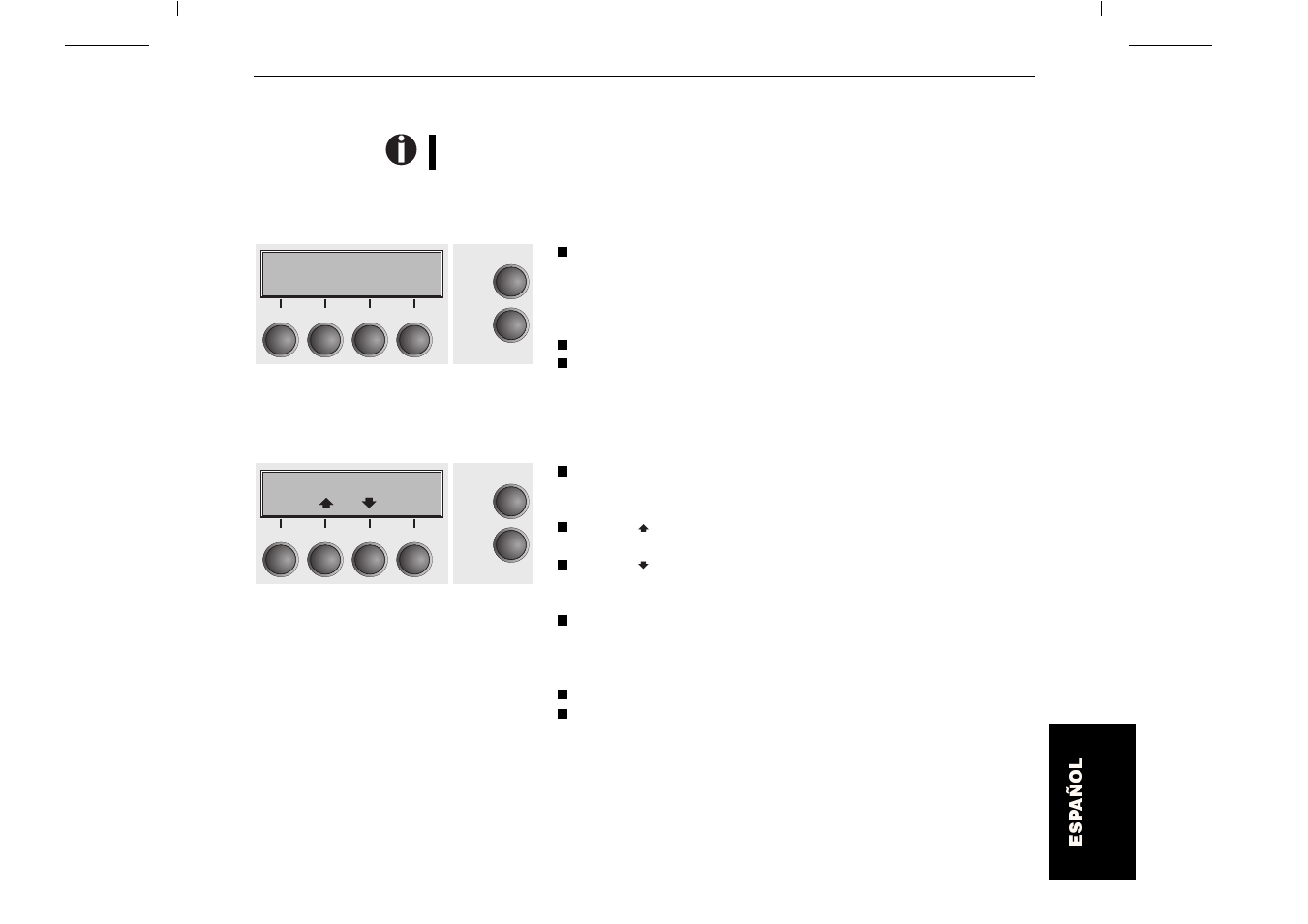 Panel de mando | Dascom T2150 Quick Start Guide User Manual | Page 115 / 134
