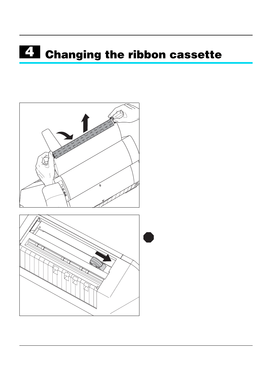 Changing the ribbon cassette | Dascom T2150 User Guide User Manual | Page 26 / 170