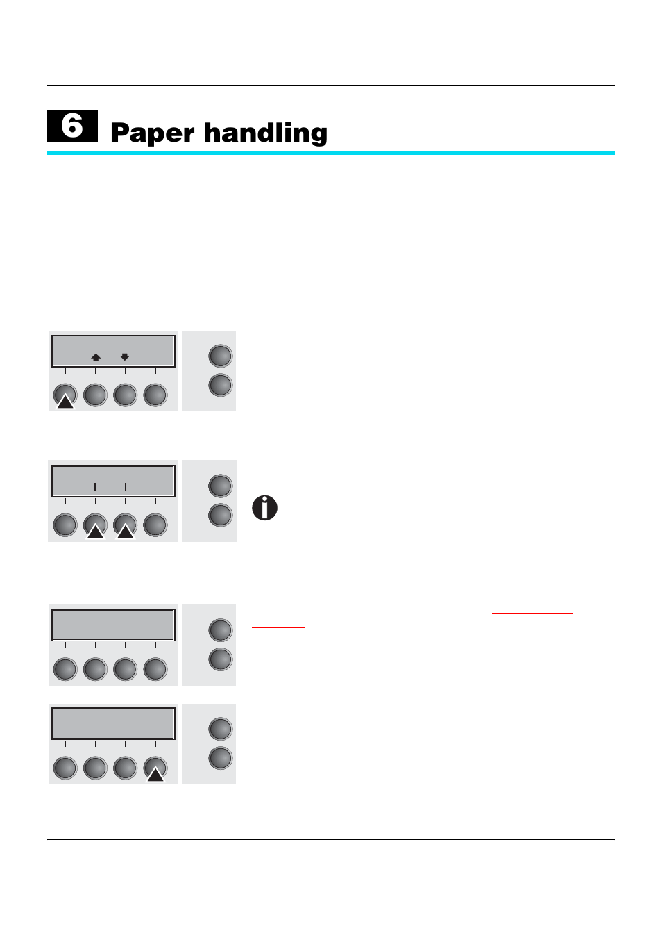 Paper handling, Changing the paper type, See changing the paper | Dascom T2150 User Guide User Manual | Page 37 / 170