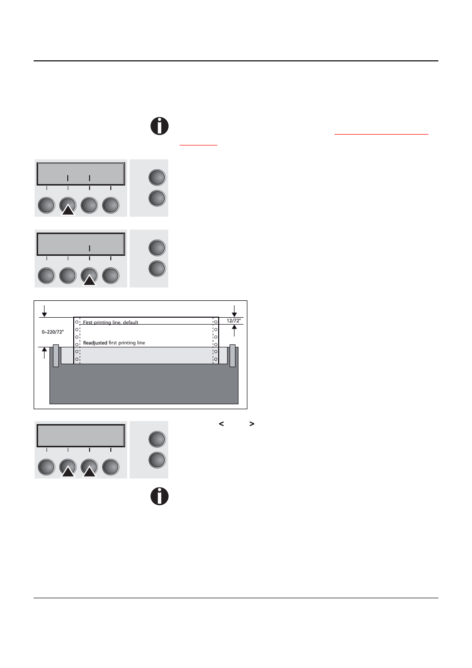 Setting the first printing line (tof) | Dascom T2150 User Guide User Manual | Page 50 / 170