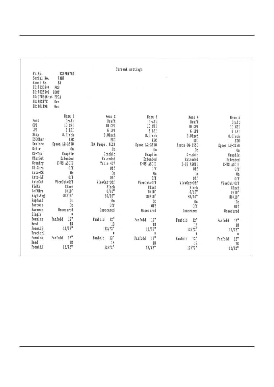 Menu settings (example) | Dascom T2150 User Guide User Manual | Page 85 / 170