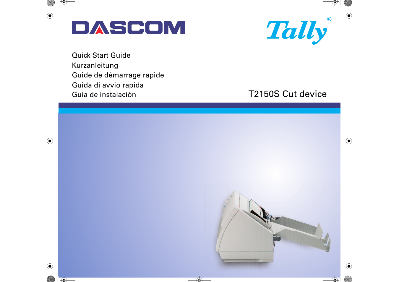 Dascom T2150S Quick Start Guide Cutter Option User Manual | 104 pages