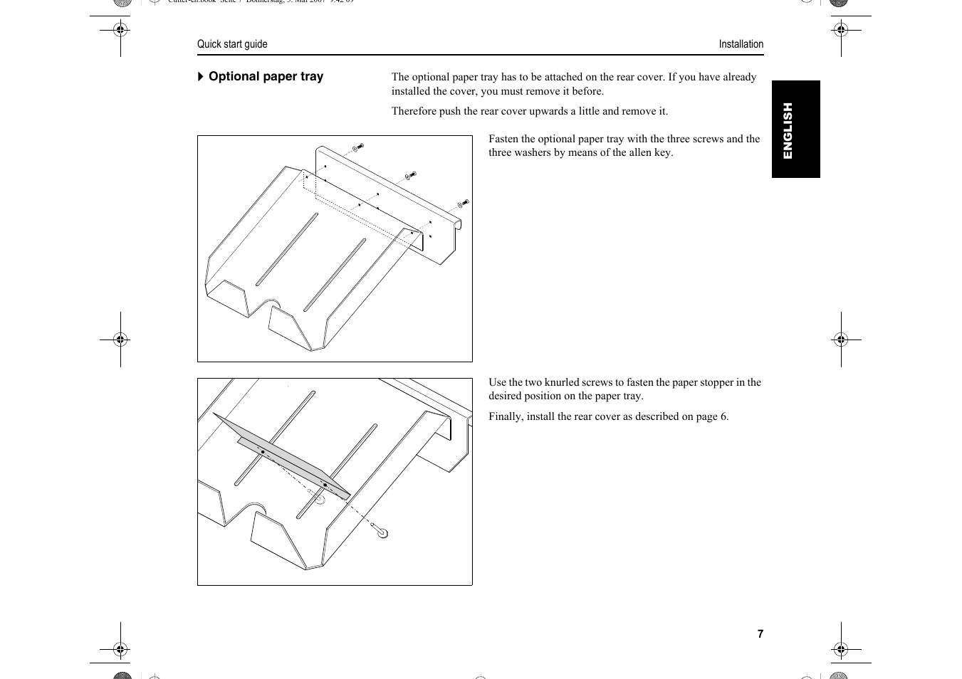 Dascom T2150S Quick Start Guide Cutter Option User Manual | Page 11 / 104