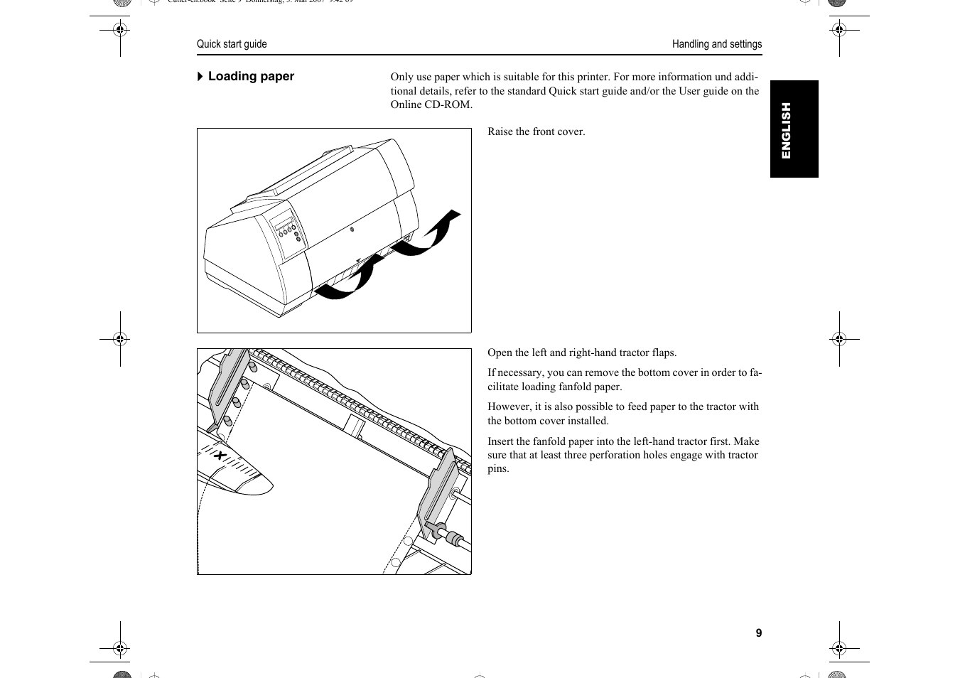 Dascom T2150S Quick Start Guide Cutter Option User Manual | Page 13 / 104