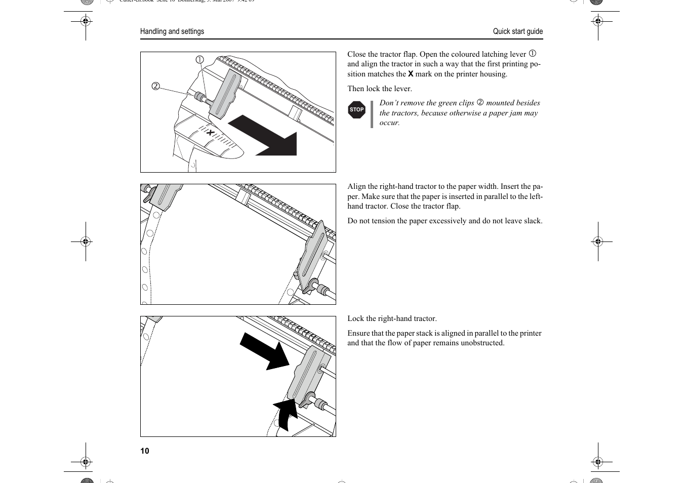 Dascom T2150S Quick Start Guide Cutter Option User Manual | Page 14 / 104